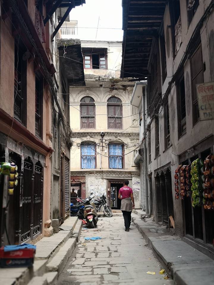 Walking in Kathmandu, 2018.